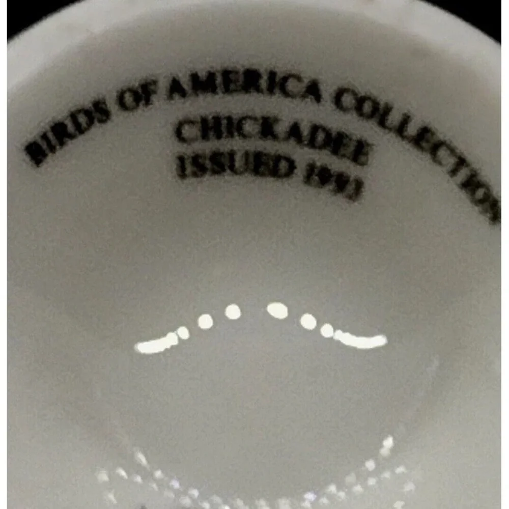 Vintage Lenox Birds of America Collection Cup & Saucer‎ Chickadee 1993 Rare